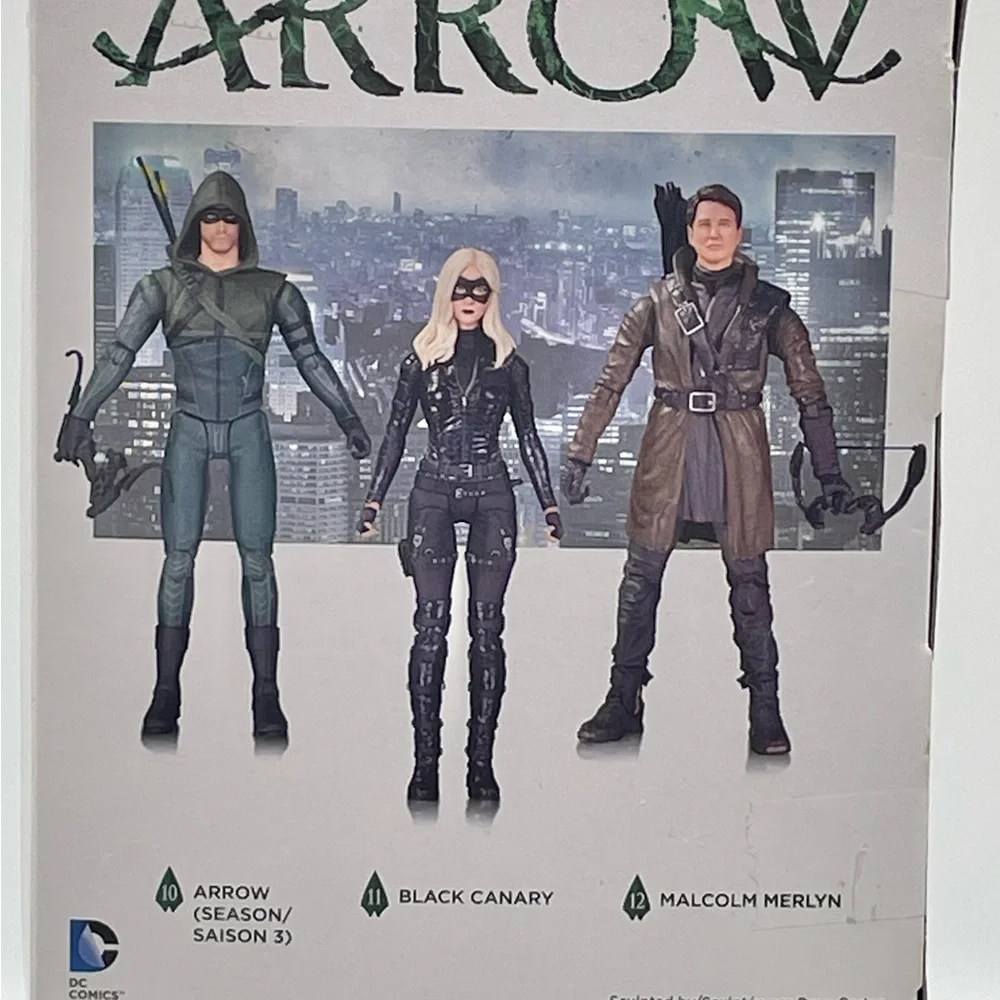 DC Comics Arrow-Black Canary Figure in Black Outfit with Blonde Hair